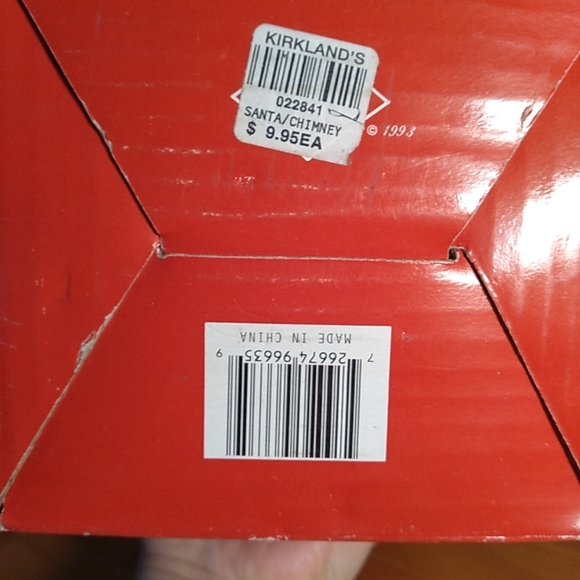 Kirklands Collectible Santa on Chimney 7" Hand Crafted Resin 1993 - Picture 7 of 8